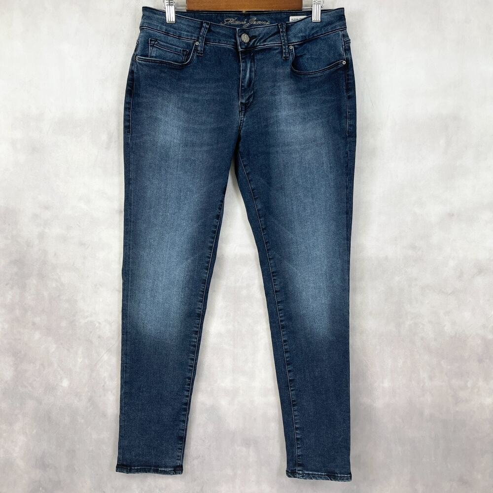 Mavi Jeans Womens 31/30 Alexa Mid Rise Skinny Dark Wash Classic Stretch‎ Ankle